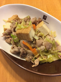 簡単っす!豚肉とキャベツの厚揚げ煮-レシピのメイン写真