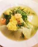 丸大根とエビのほっこり炊いたん♪