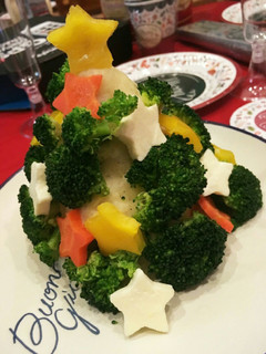 ポテトサラダでクリスマスツリー♬*゚☆#-レシピのメイン写真