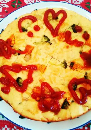 野菜たっぷり♪ホットケーキピザ-レシピのメイン写真