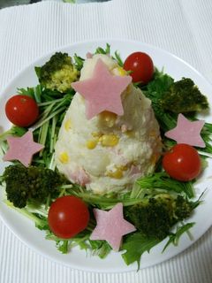 クリスマスにツリーサラダ♪-レシピのメイン写真