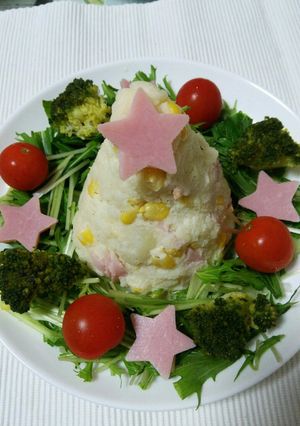 クリスマスにツリーサラダ♪-レシピのメイン写真