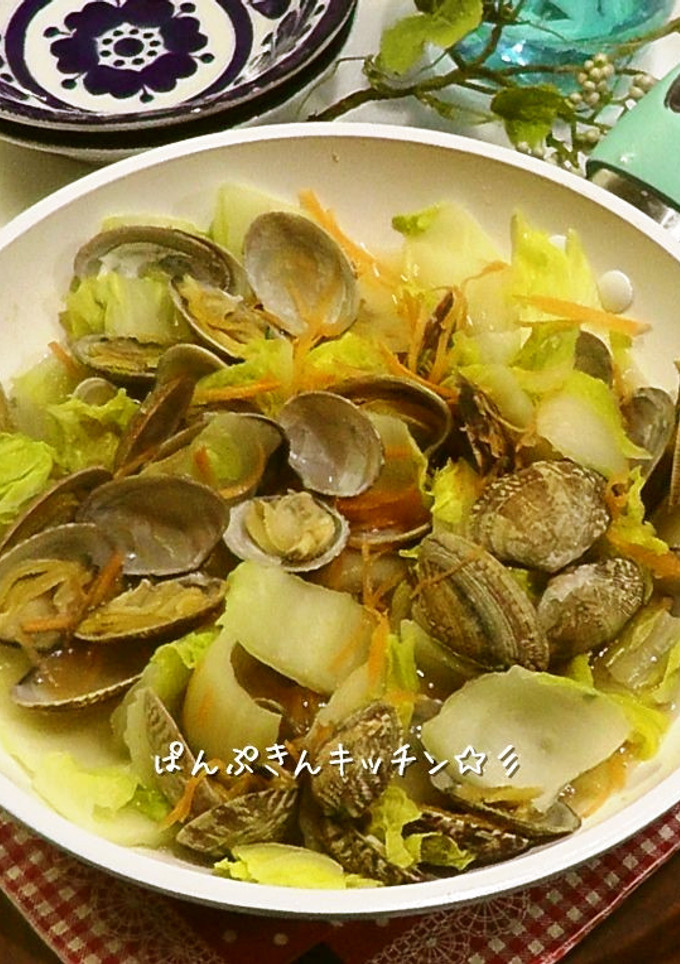 野菜もたっぷり♪アサリの酒蒸し☆ by ぱんぷきんキッチン 【クックパッド】 簡単おいしいみんなのレシピが392万品