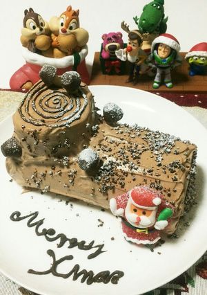 [Xmas]オシャレなブッシュドノエル-レシピのメイン写真