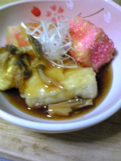 ピンクの揚げだし豆腐-レシピのメイン写真
