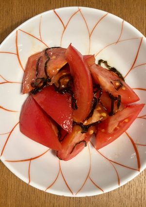 トマトと塩昆布のサラダ-レシピのメイン写真