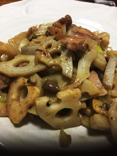 鶏とレンコンのねぎ塩炒め-レシピのメイン写真