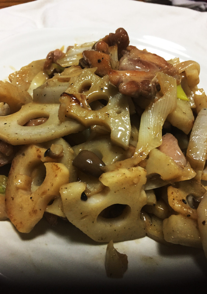 鶏とレンコンのねぎ塩炒め-レシピのメイン写真