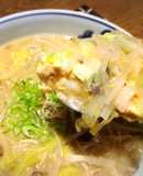 鍋の残りで、簡単レンチン中華風茶碗蒸し