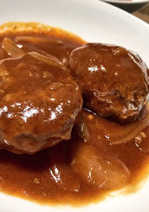 煮込みハンバーグ-レシピのメイン写真