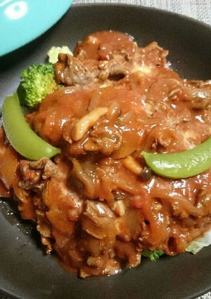 ハッシュドビーフde温野菜サラダ-レシピのメイン写真