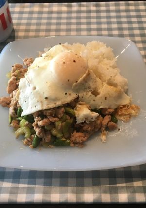 スリラチャガパオライス、バジル無し-レシピのメイン写真