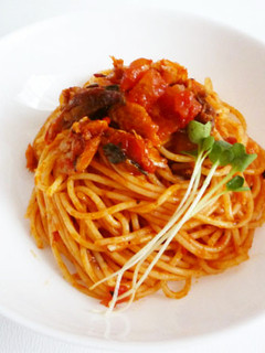 さばとトマトのパスタ-レシピのメイン写真