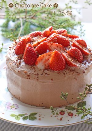 材料＆デコ簡単♪チョコレートケーキ-レシピのメイン写真
