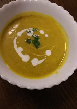 ダッチで甘みを出したかぼちゃポタージュ-レシピのメイン写真