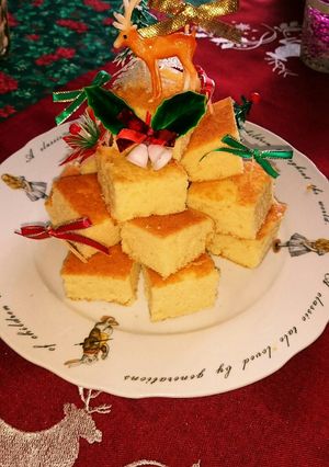 重ねるだけの、クリスマスツリーケーキ-レシピのメイン写真
