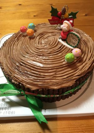 クリスマス デコケーキ チョコ♡-レシピのメイン写真