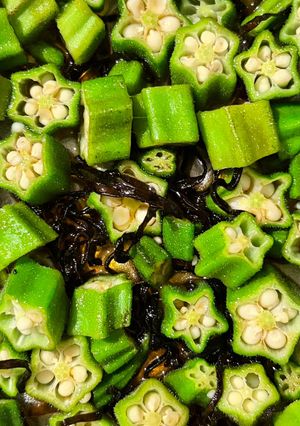オクラの塩昆布和え-レシピのメイン写真