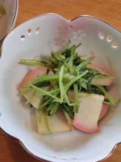 三つ葉とかまぼこの辛子醤油-レシピのメイン写真
