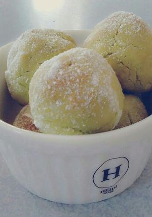 抹茶❤簡単スノーボールクッキー-レシピのメイン写真