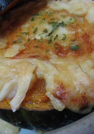 坊ちゃん南瓜でカレーグラタン-レシピのメイン写真