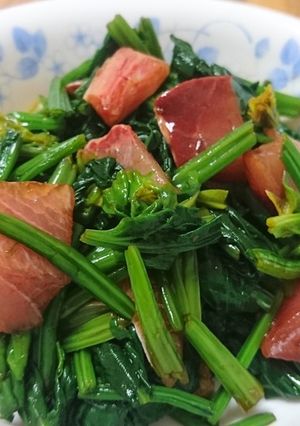 ほうれん草と刺身のおひたし-レシピのメイン写真