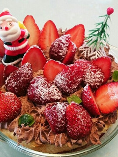 誰でも簡単 クリスマス スコップケーキ-レシピのメイン写真