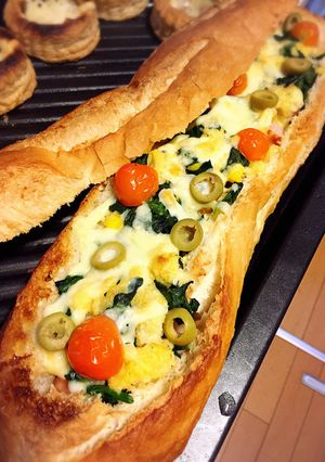フランスパンでご馳走キッシュ風-レシピのメイン写真