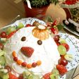 クリスマスに♪スノーマンドームケーキ