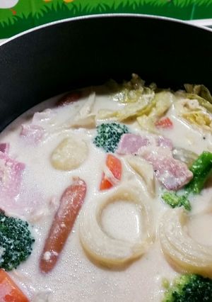 濃厚、水なし100%豆乳ポトフ-レシピのメイン写真