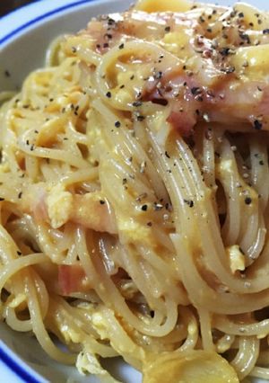 生クリーム不要 簡単カルボナーラ-レシピのメイン写真