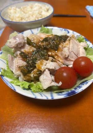 姉の家メシ・鶏もも肉のよだれ鶏-レシピのメイン写真