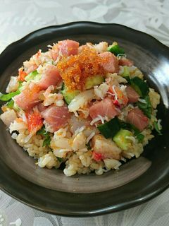 簡単 余ったお刺身で海鮮ばらちらし♪-レシピのメイン写真