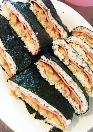 簡単☆野菜天のおにぎらず(●´ω`●)-レシピのメイン写真