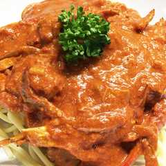 รูปของ 渡り蟹のトマトクリームパスタ