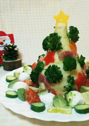 クリスマスツリー サラダ-レシピのメイン写真