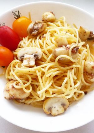 マッシュルームとアンチョビのパスタ-レシピのメイン写真