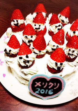 うじゃうじゃサンタケーキ-レシピのメイン写真