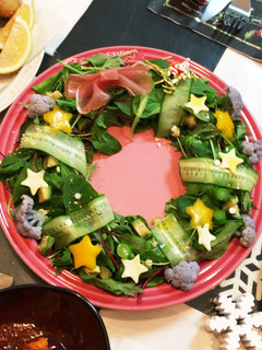 クリスマスに!リースサラダ♡-レシピのメイン写真