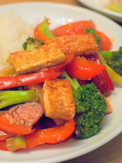 激うま!豆腐と野菜のBBQ炒め-レシピのメイン写真