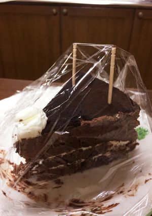 生クリームを付けないケーキのラップの仕方-レシピのメイン写真