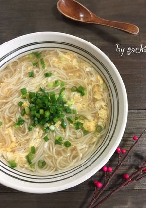 めんつゆで簡単！かきたまにゅうめん-レシピのメイン写真