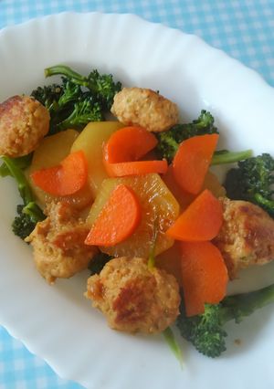 買ってきたつくねde野菜の洋風煮♪-レシピのメイン写真