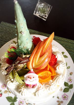 大きなツリー付♡2016クリスマスケーキ-レシピのメイン写真