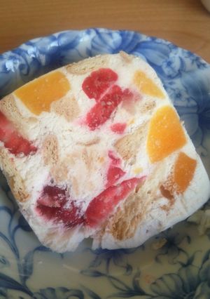 簡単に作れる♡牛乳パックでアイスケーキ-レシピのメイン写真
