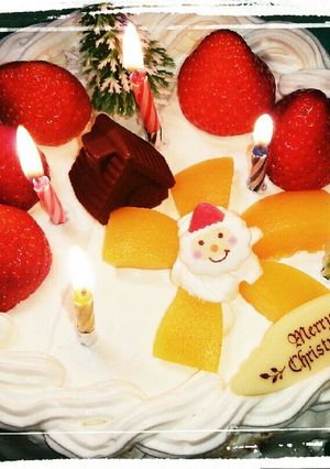 簡単クリスマスケーキ-レシピのメイン写真