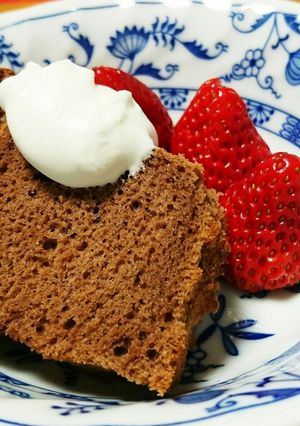 ＨＭでシフォンケーキ♥チョコ&ココア-レシピのメイン写真