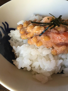 納豆と明太子のご飯-レシピのメイン写真