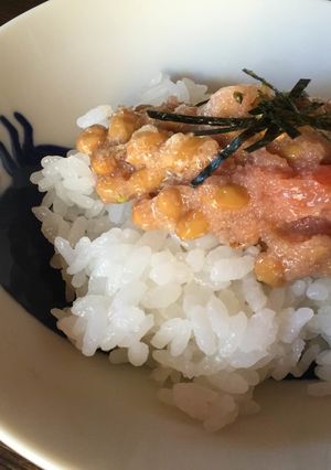 納豆と明太子のご飯-レシピのメイン写真