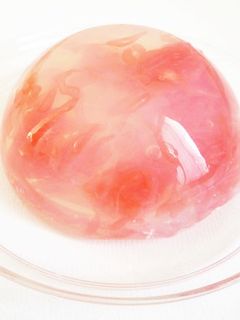 ピンクグレープフルーツ寒天ゼリー-レシピのメイン写真